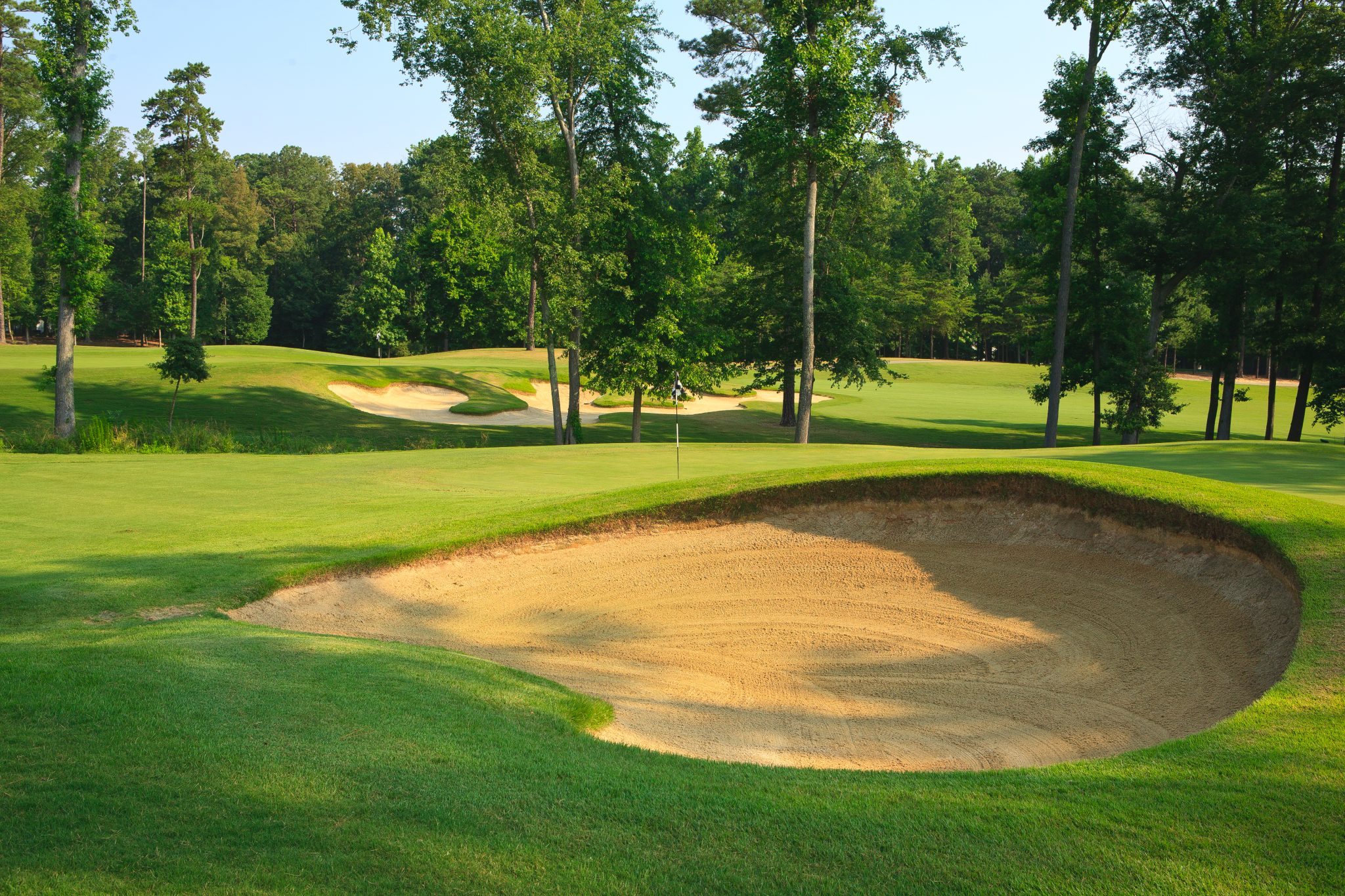 bunker on golf course